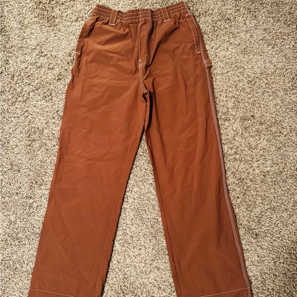 UO Brown Nylon Track Pants Size M